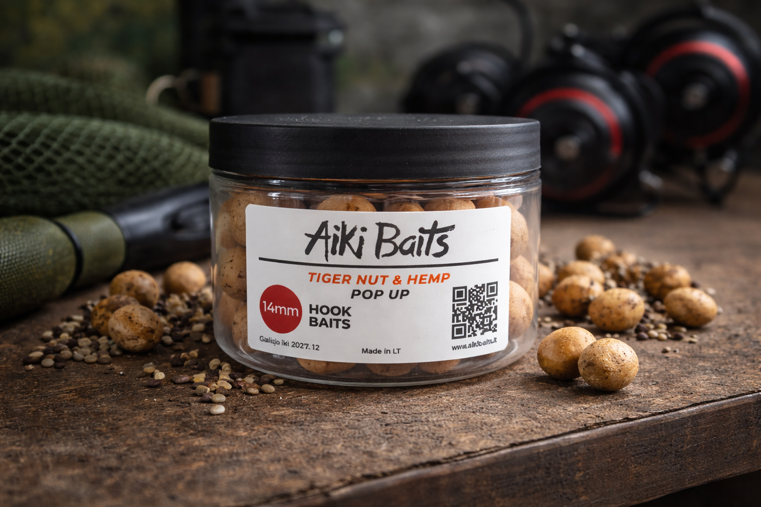 Aiki Baits Tiger Nut & Hemp Pop Up 14mm