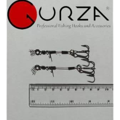 Apkaustas Gurza LEADER STINGER RIG ST-36 4 (6,5 & 8,5 сm) BN 2 vnt.