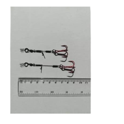 Apkaustas Gurza LEADER STINGER RIG ST-36 4 (6,5 & 8,5 сm) Red 2 vnt.