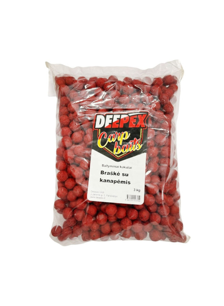 Deepex boiliai 20mm 3kg - braškė ir kanapės