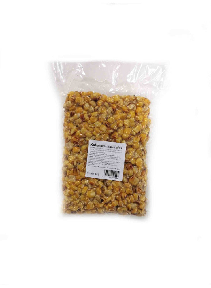 Šutinti vakuumuoti kukurūzai naturalūs 1kg