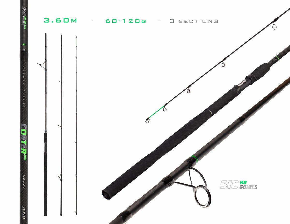 ZFISH meškerė „Corten Method Heavy Feeder“ 3,6 m 60g- 120 g