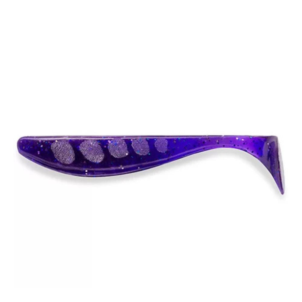 Silikoninis masalas FishUp Wizzle Shad 2″ (10pcs.), #060 – Dark Violet/Peacock & Silver