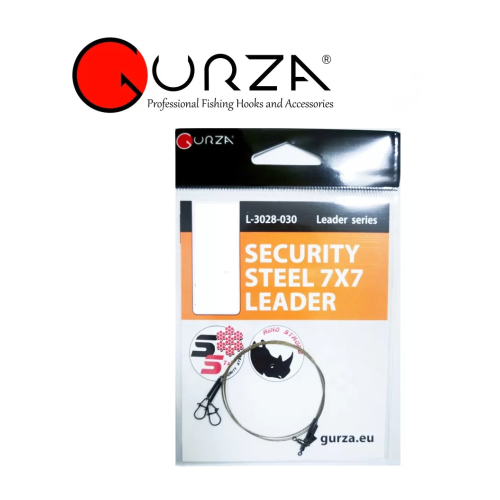 Pavadėlis Gurza SECURITY STEEL 1×7 LEADER