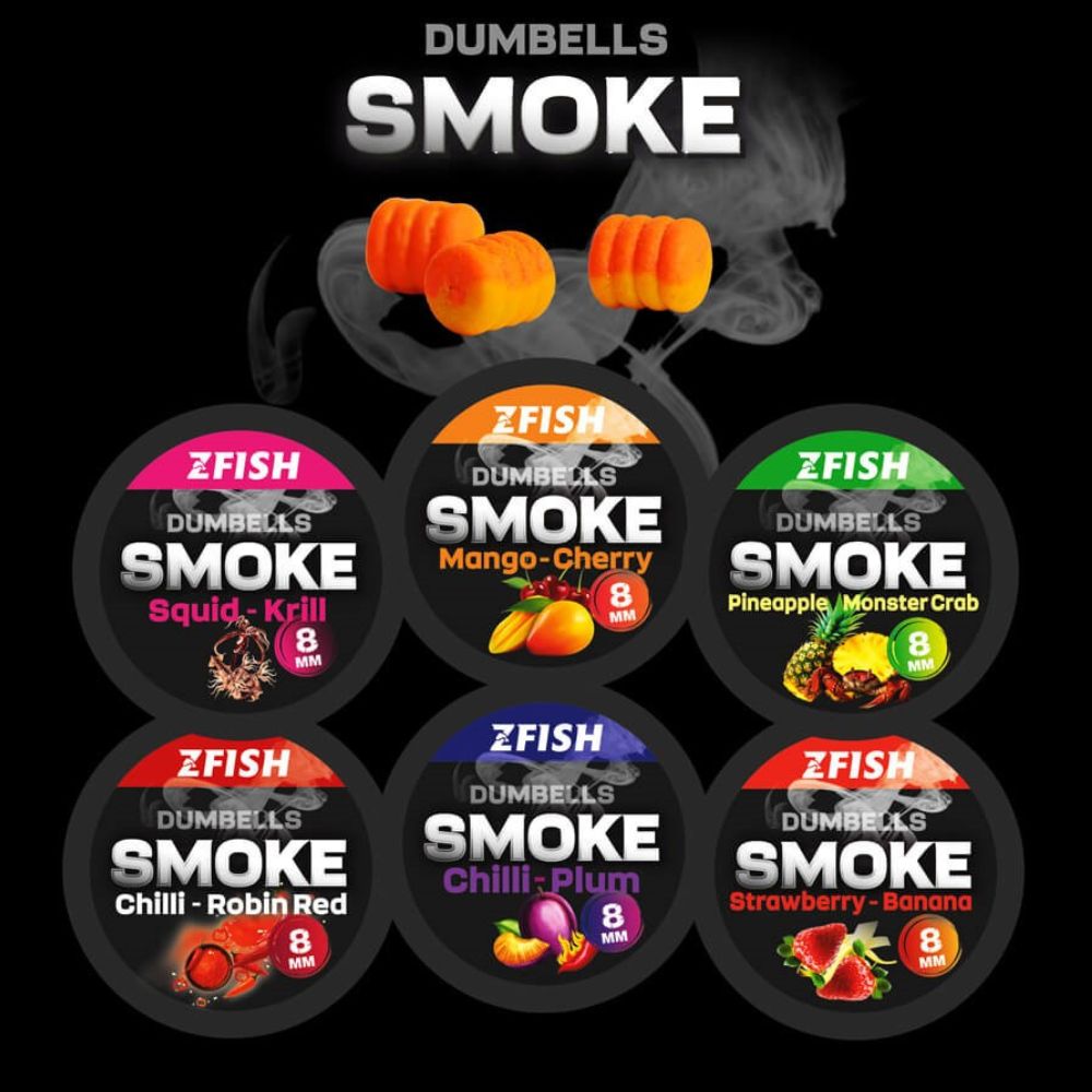 ZFISH SMOKE POP-UP DUMBELLS 8 MM