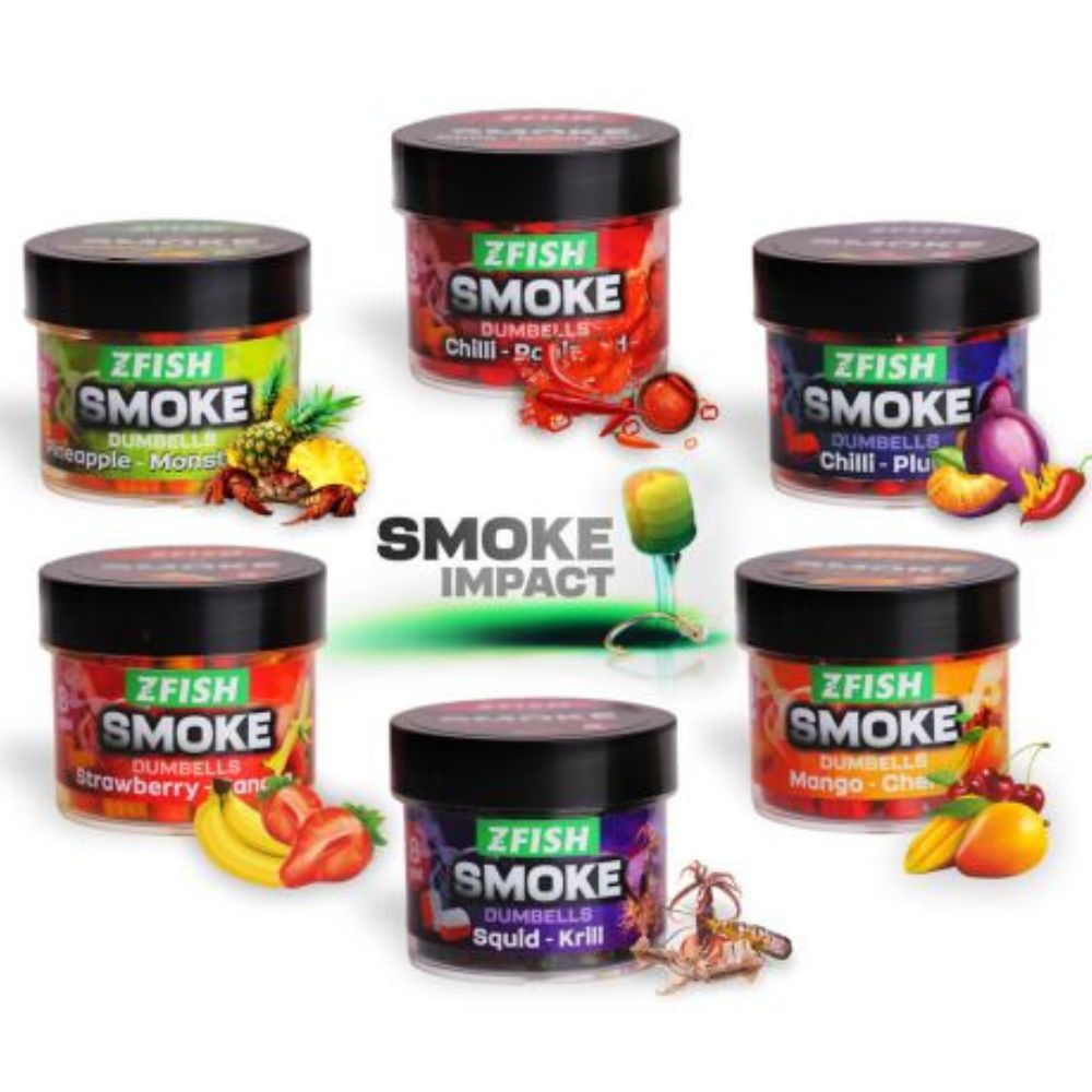 ZFISH SMOKE POP-UP DUMBELLS 8 MM