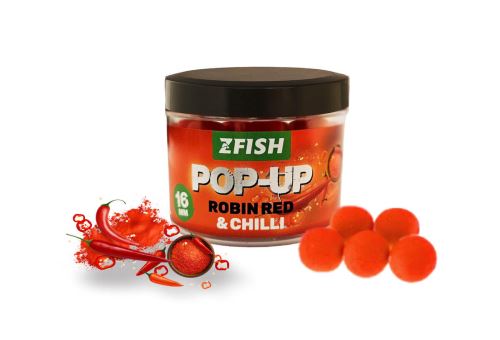 ZFISH FLOATING BOILIES POP UP 16MM - CHILLI & ROBIN RED