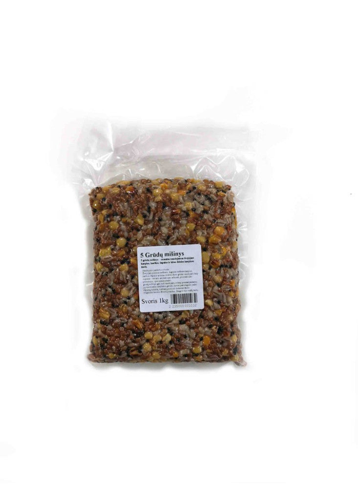 Šutintas 5 grūdų mišinys vakuume 1kg