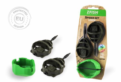 ZFISH Method Feeder Spider Large Set 70,80g + Mould