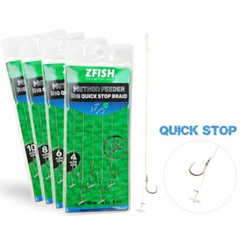 ZFISH METHOD FEEDER RIG QUICK STOP BRAID 5 vnt